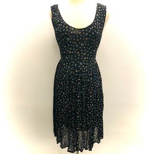 Vintage Rayon Gauze Floral Dress Size S/M/L